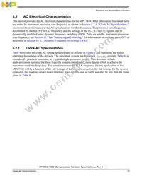 KMC7448VU1267ND Datasheet Page 15