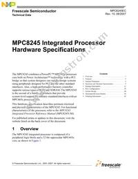 KMPC8245LZU350D Datasheet Cover