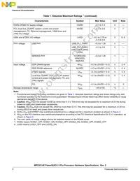 KMPC8314VRAGDA Datasheet Page 8