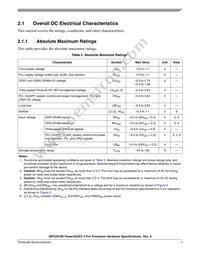 KMPC8379VRALG Datasheet Page 7