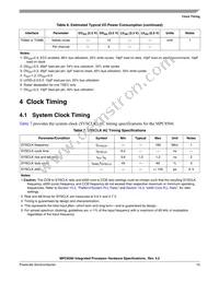 KMPC8560PX667JB Datasheet Page 15