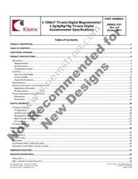 KMX62-1031-SR Datasheet Page 2