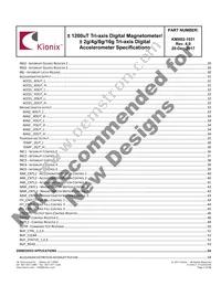 KMX62-1031-SR Datasheet Page 3