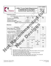 KMX62-1031-SR Datasheet Page 8