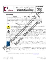 KMX62-1031-SR Datasheet Page 12
