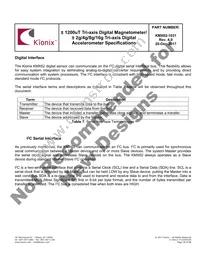 KMX62-1031-SR Datasheet Page 18