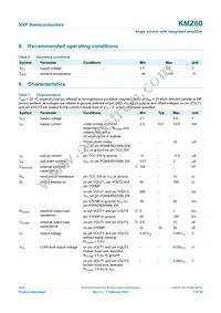 KMZ60 Datasheet Page 7