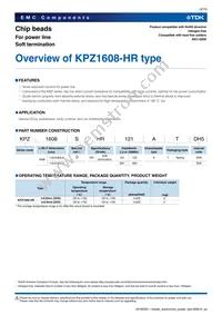 KPZ1608SHR300ATDH5 Datasheet Page 3