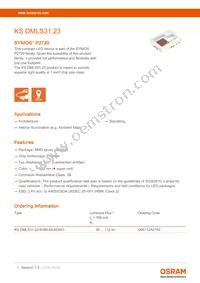 KS DMLS31.23-6J8K-68-M3W3 Datasheet Cover