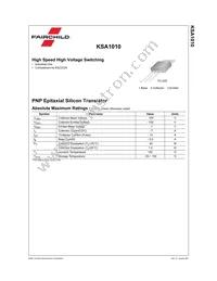 KSA1010Y Datasheet Page 2