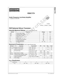 KSA1174PBU Datasheet Cover