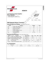 KSA614R Datasheet Page 2