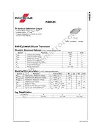 KSB546O Datasheet Page 2