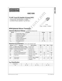 KSC1393YTA Datasheet Cover