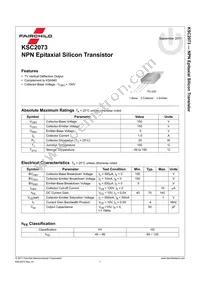 KSC2073H1TU Datasheet Page 2
