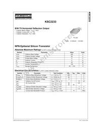 KSC2233 Datasheet Cover