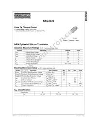 KSC2330RBU Datasheet Page 2