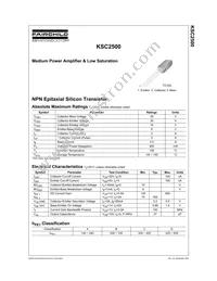 KSC2500CBU Datasheet Cover