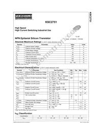 KSC2751RTU Datasheet Cover