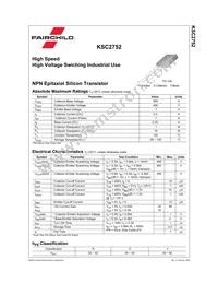 KSC2752OS Datasheet Page 2