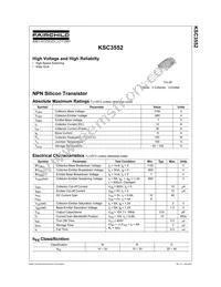 KSC3552RTU Datasheet Cover