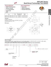 KSC441J DCT 70SH LFS Datasheet Page 3