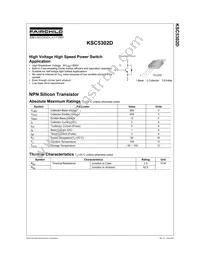 KSC5302DTU Datasheet Cover