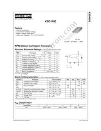 KSD1692YS Datasheet Page 2