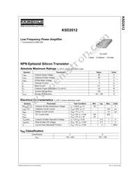 KSD2012YTU Datasheet Page 2
