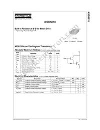 KSD5018PWD Datasheet Cover