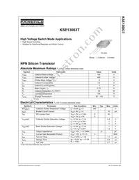 KSE13003TATU Datasheet Page 2