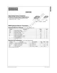 KSH350TM Datasheet Cover