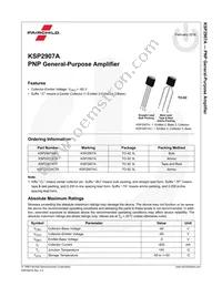 KSP2907ACBU Datasheet Page 2