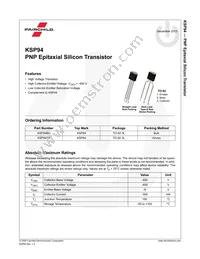 KSP94TA Datasheet Page 2