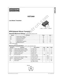 KST2484MTF Datasheet Cover