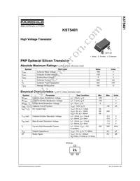 KST5401MTF Datasheet Page 2