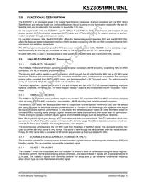 KSZ8051RNLI-TR Datasheet Page 15