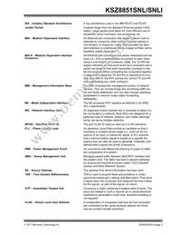 KSZ8851SNL Datasheet Page 5