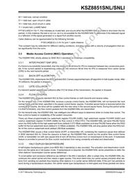 KSZ8851SNL Datasheet Page 17