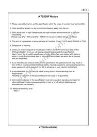 KT2520F26000ZAW18TKK Datasheet Page 7