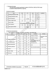 KT2520F27456ZAW28TBA Datasheet Page 3