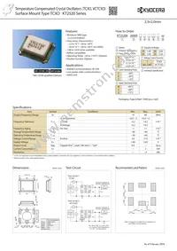 KT2520K16800ACW28TAS Datasheet Cover