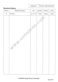 KT2520K26000AAW18TAS Datasheet Page 2