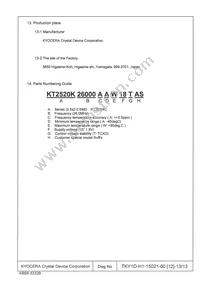 KT2520K26000AAW18TAS Datasheet Page 13