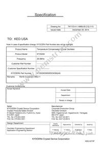 KT2520K26000DCW28QAS Datasheet Cover