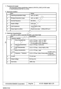 KT3225R26000ZAW28TMA Datasheet Page 3