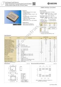 KT3225T32768DAW33T Datasheet Cover