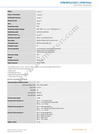KTM-WP117A1P Datasheet Page 3