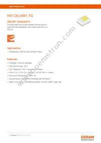 KW CELNM1.TG-Z5NF6-EBVFFCBB46-15B3-A-S Datasheet Cover