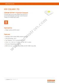 KW CSLNM1.TG-8M7N-EBVF46FCBB46-15B5-S Datasheet Cover